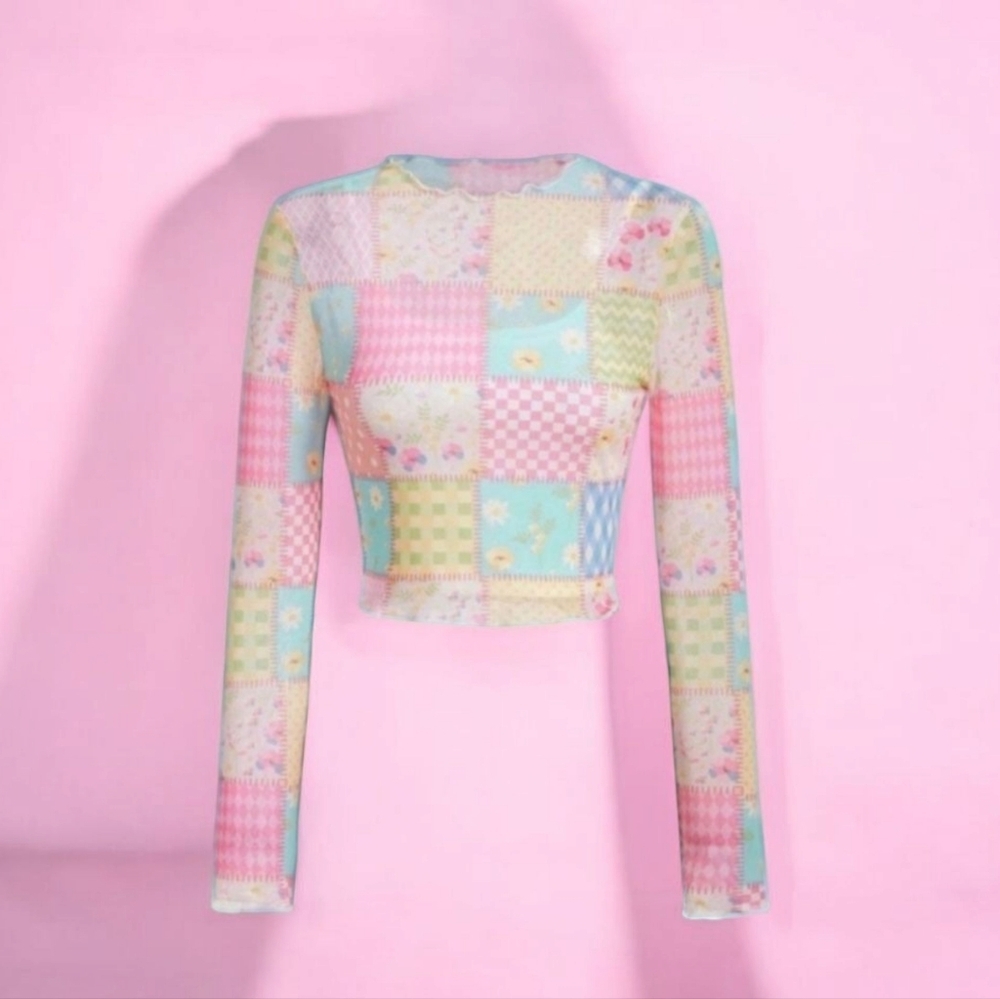 Long sleeve Crop Tee SIZE 6